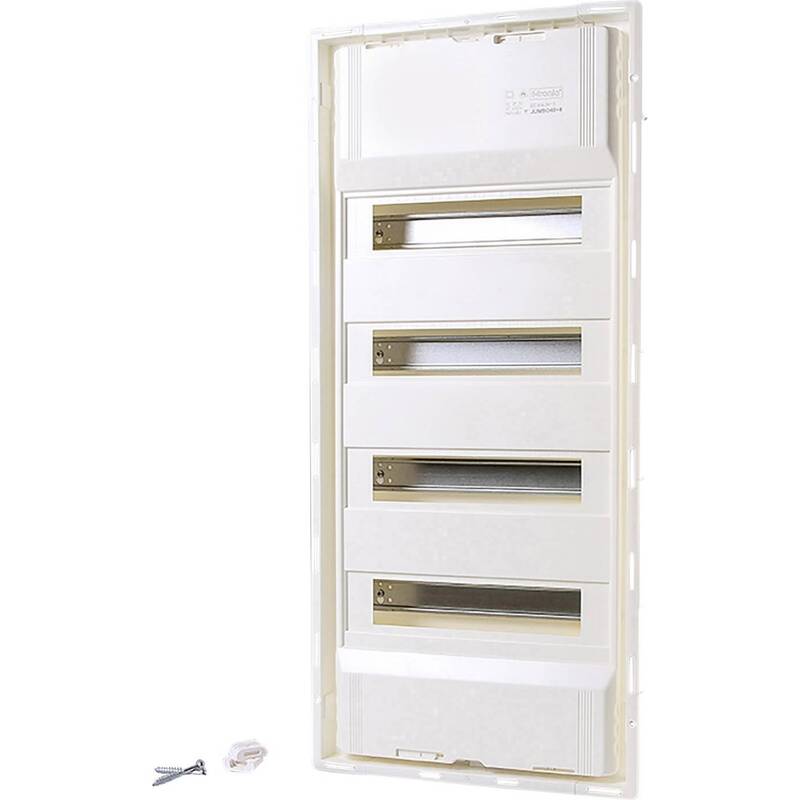 F-Tronic Verteilerschrank Unterputz JUMBO48+8 48 Teilungen 4 Reihen weiß - 4034338902121