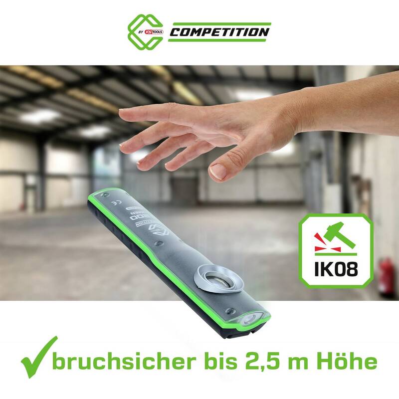 KS Tools LED Werkstattleuchte 5124510 dimmbar 1200 Lumen Akku IP54 robust - 4069465002819