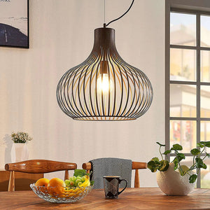 B-Ware Lindby Frances Hängeleuchte Hängeleuchte Lampe Leuchte braun 1-fl. Ø 48 cm 117