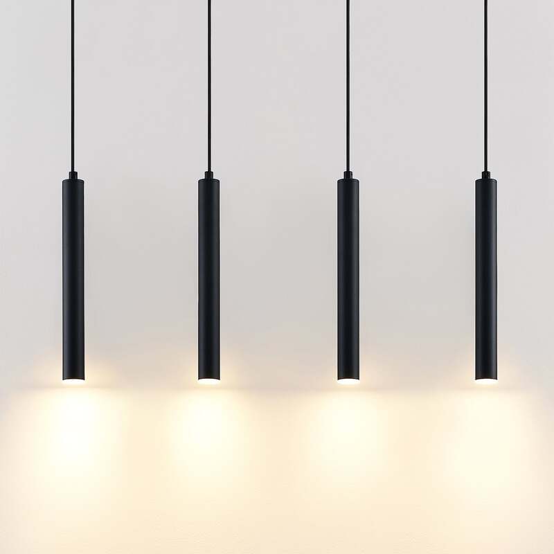 Arcchio LED Hängeleuchte Pendelleuchte Kammeron Schwarz Eisen Leuchte Lampe - 4251096586985