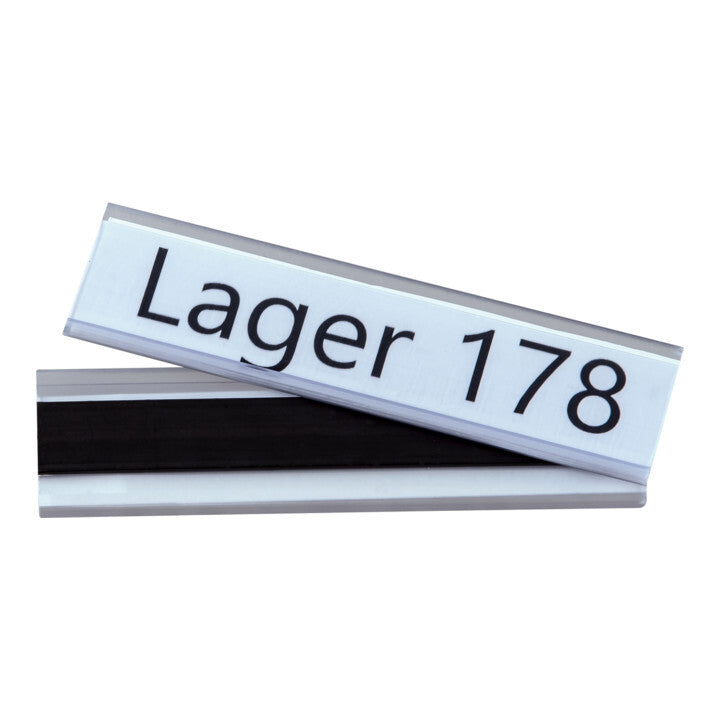 Eichner Etikettenhalter Preisschiene Magnetleiste PVC Transparent 100 Stück - 4052301037168