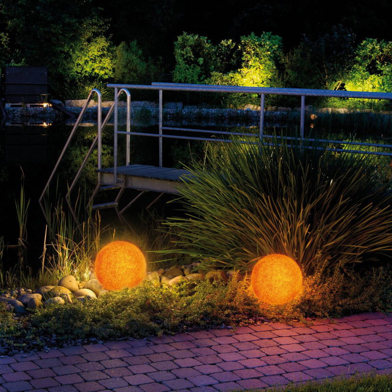 Heitronic Gartenleuchte Außenleuchte Mundan LED Dekoleuchte terracotta Ø50cm - 4002940359558
