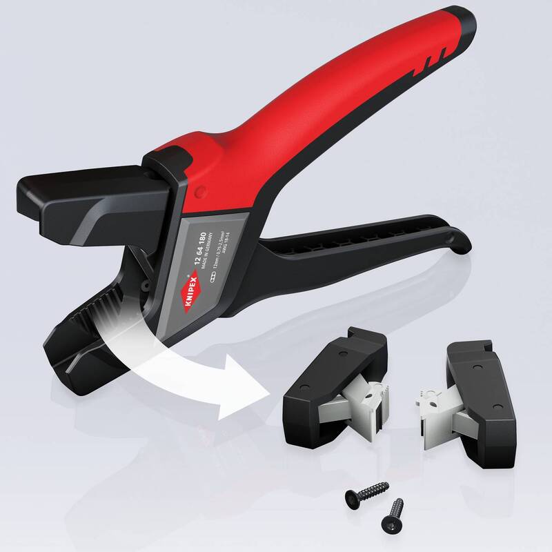 Knipex Abisolierzange für Flachkabel Zange mit PVC-Isolation 0.75 bis 2.5 mm² - 4003773073284