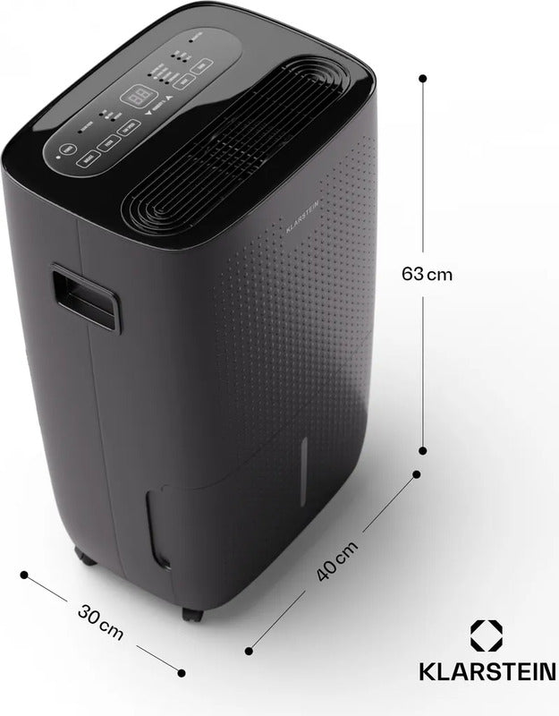 Klarstein Luftentfeuchter 60L für 65m² WLAN App leise 28dB grau - 4060656522611