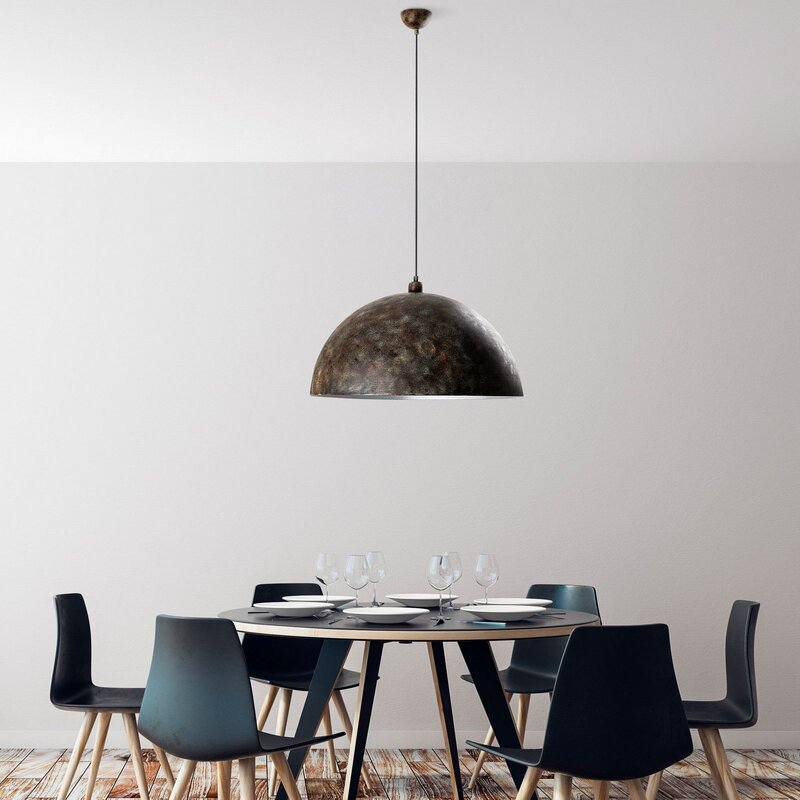 Opviq Hängeleuchte Berceste altmessing Metall Ø 60 cm dimmbar 15 W E27 - 8684283480395