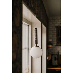 B-Ware Globen Lighting Pendelleuchte Torrano LED Hängelampe dimmbar braun marmoriert