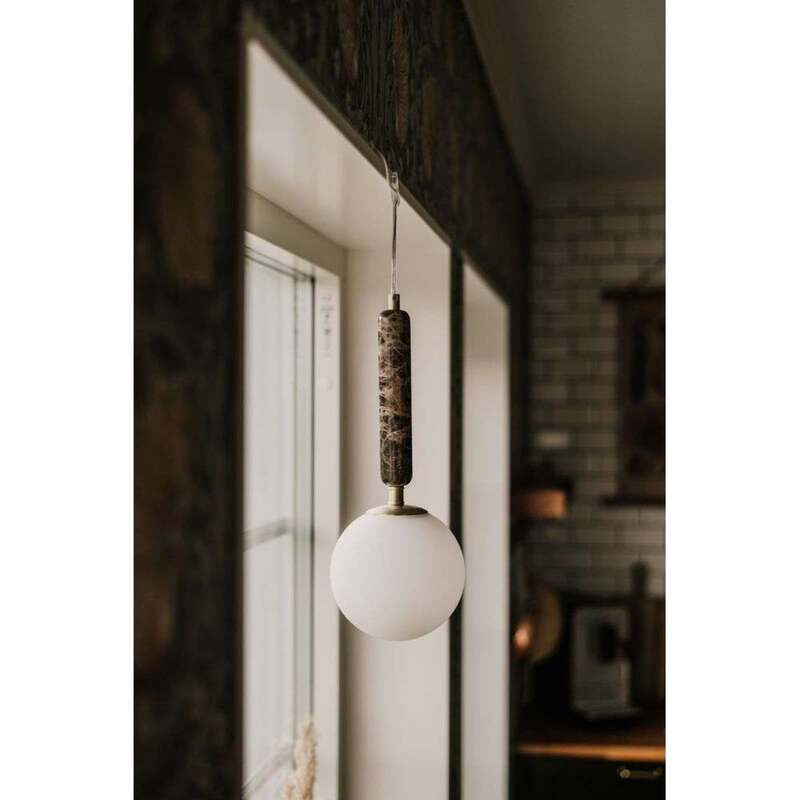 Globen Lighting Pendelleuchte Torrano LED Hängelampe dimmbar braun marmoriert - 7319435405063