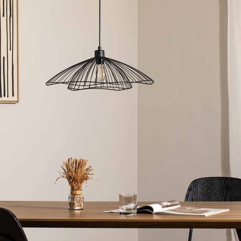 Opviq Hängeleuchte Pendelleuchte Leuchte Tel schwarz Metall Ø 50 cm E27 LED - 8684283478743