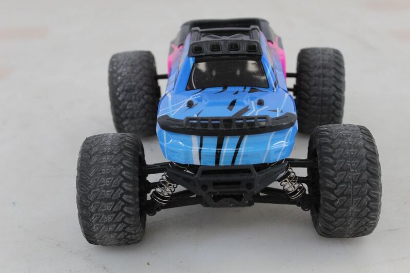 Absima Mini AMT Monster Truck 1:16 pink blau RTR 4WD Akku Lader 36 km/h - 4250650957704