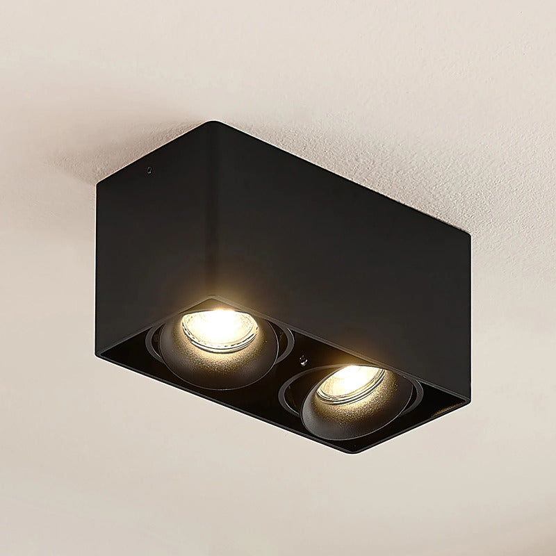 Arcchio Downlight Kubika 19cm LED dimmbar schwarz 2-flg Aluminium Deckenlampe - 4251096579321