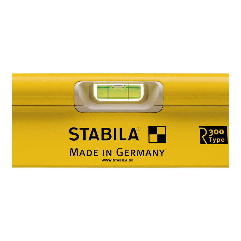Stabila Wasserwaage Type R 300 Libelle Nivelliergerät Aluminium 100cm gelb 3 Lib - 4005069183738