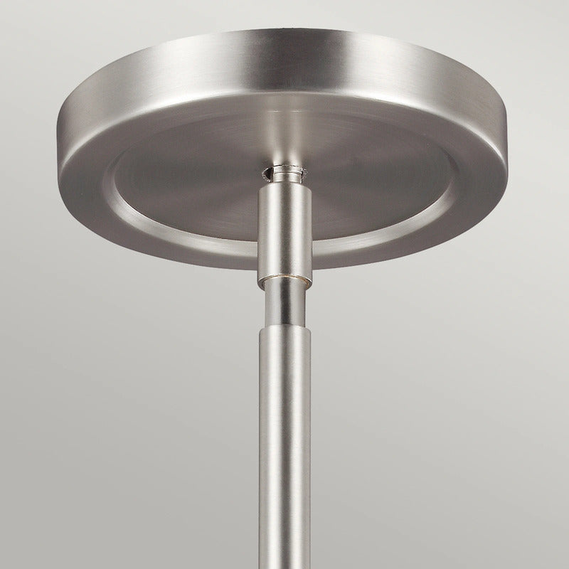 FEISS Hängeleuchte Pendelleuchte Prospect Park nickel chrom Stahl Glas E27 LED - 5024005284512