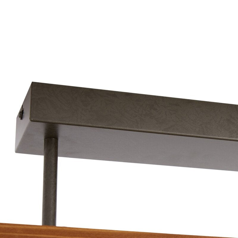 Lindby LED-Deckenlampe Nesaja schwarz Holz 98cm dimmbar 31W 3500lm - 4251911798265