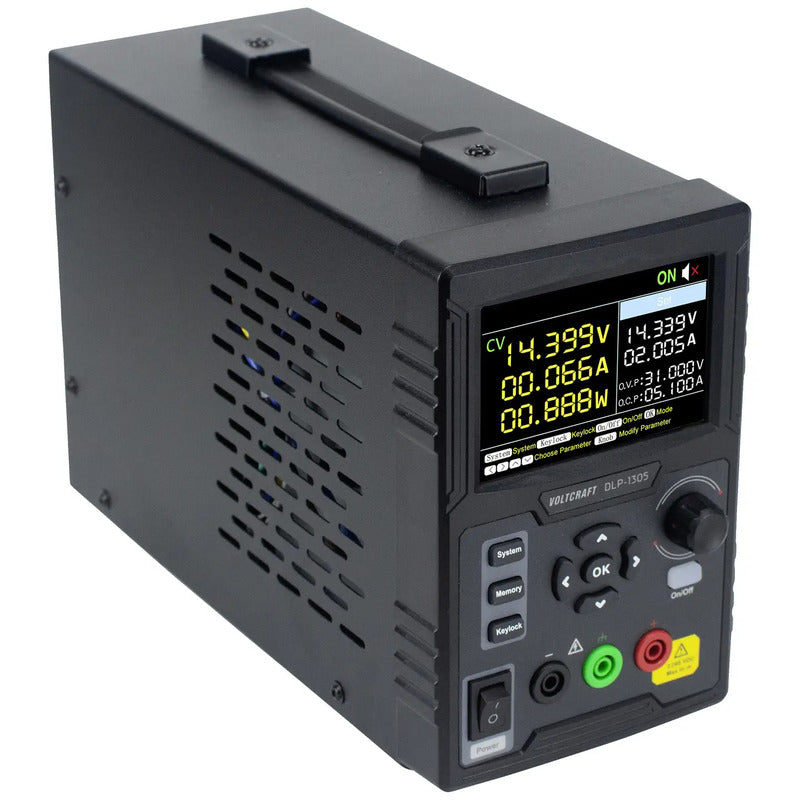 VOLTCRAFT Labornetzteil Netzgerät DLP-1305 Stromversorgung USB Kabel Sicherung - 4064161230412