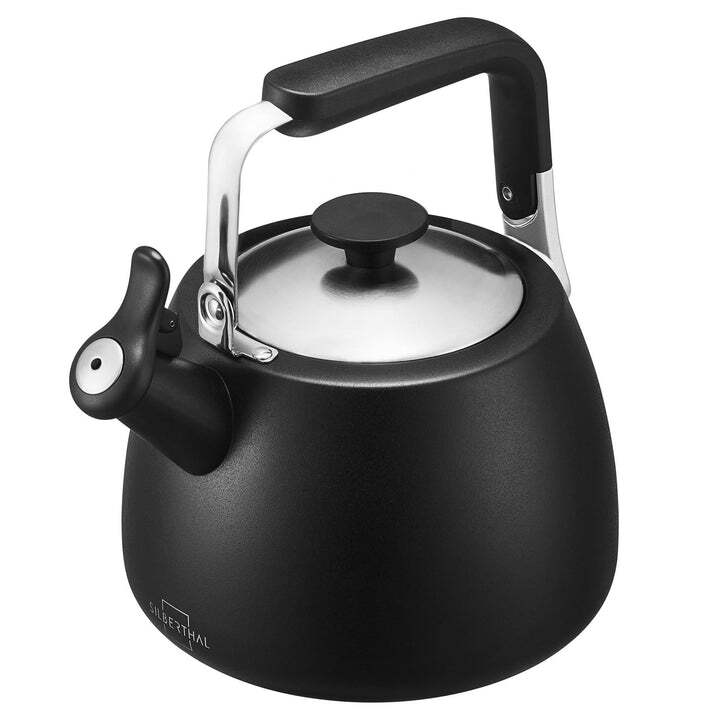 Silberthal Flötenkessel Wasserkessel schwarz Edelstahl Ausgussfilter 1,9L - 4260470467369