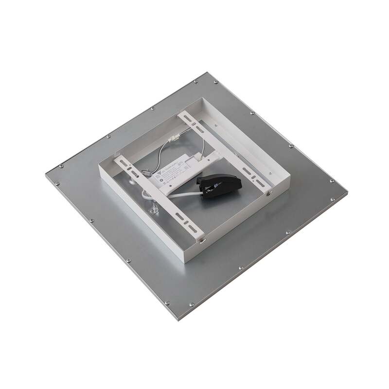 Lindby LED Deckenlampe Deckenleuchte Livel Lampe Leuchte silber 40x40cm 4000K - 4251096528367