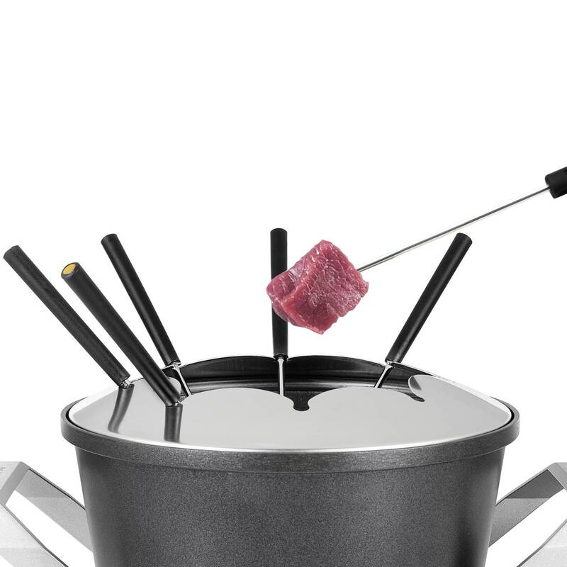 Princess Fonduegerät Fondue 800W Kontrollleuchte 1,5l Aluminium schwarz - 8713016100511