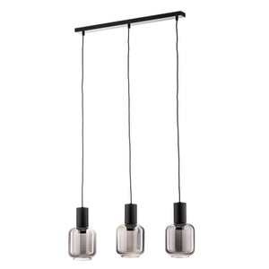 B-Ware Euluna Pendelleuchte Smoke Hängeleuchte Deckenlampe Lampe Rauchglas dreiflam97