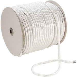 B-Ware Polyesterseil Seil Allroundseil 10 mm x 100 m Weiß robustes Freizeitseil Boot