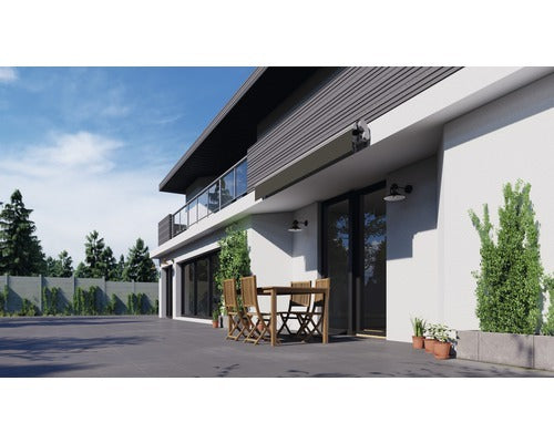 Gelenkarmmarkise 3,5x2,5m Grau Polyester UV-beständig für Balkon Terrasse - 4306517445775