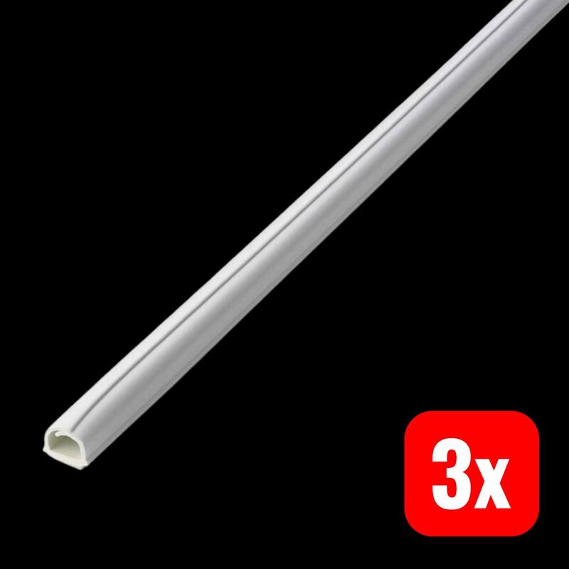 cablefix Kabelkanal Kabelführung Kunststoff flexibel selbstklebend 4 Stück 1m - 8414419220027