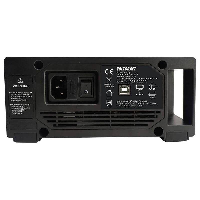VOLTCRAFT Labornetzgerät Netzgerät Netzteil DSP-30005 DC USB Kabel Sicherung - 4064161488042