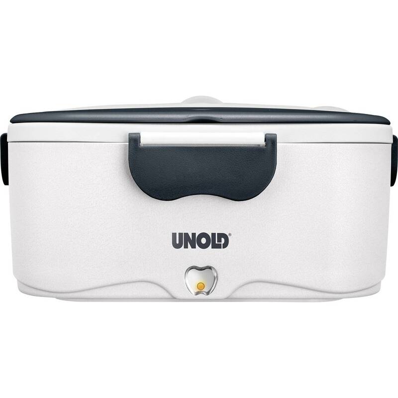 Unold Elektrische Lunchbox 1,5l Edelstahlbehälter grau weiß für unterwegs 35W - 4011689588501
