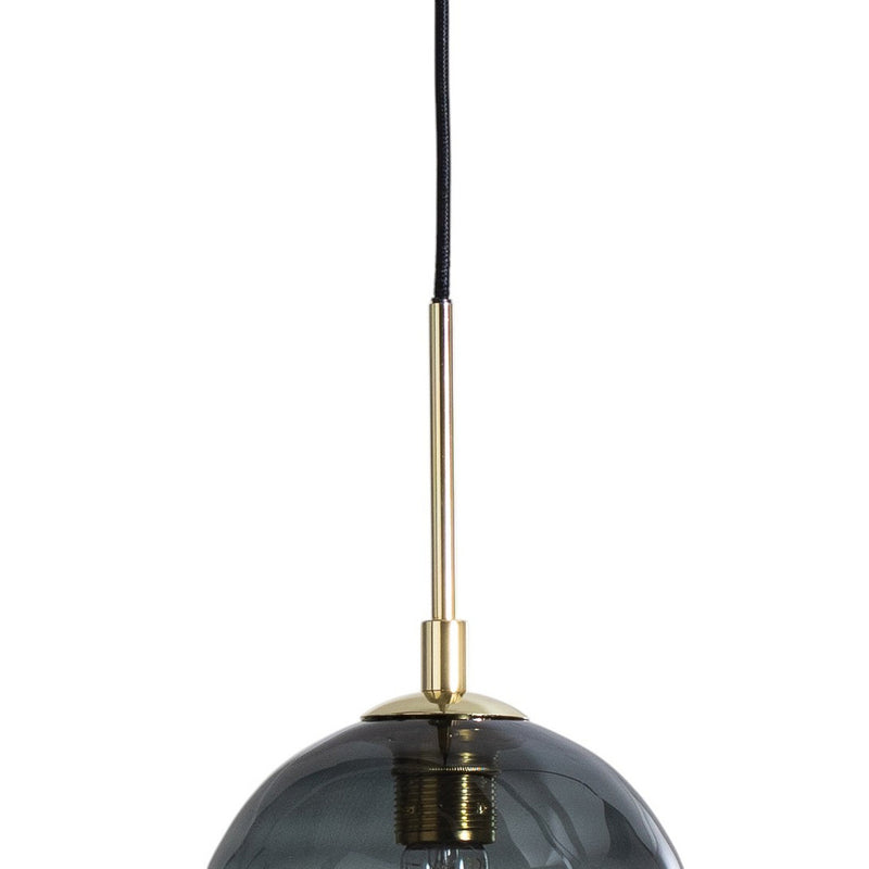 Argon Hängelampe Dulce rauchgrau schwarz Glas 3-flg Deckenlampe Deckenleuchte - 5902553234381