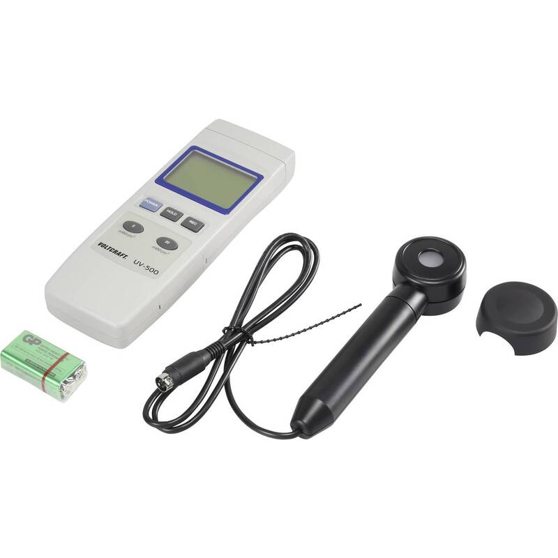 Voltcraft UV-Messgerät UV-500 Strahlungsmessgerät 0.002-19.99mW/cm² digital 383g - 4053199529438