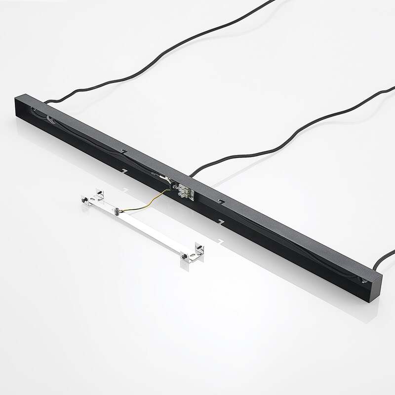 Lindby Hängeleuchte Hiwana LED Pendelleuchte dimmbar rauchgrau messing 3-flammig - 4251096598261