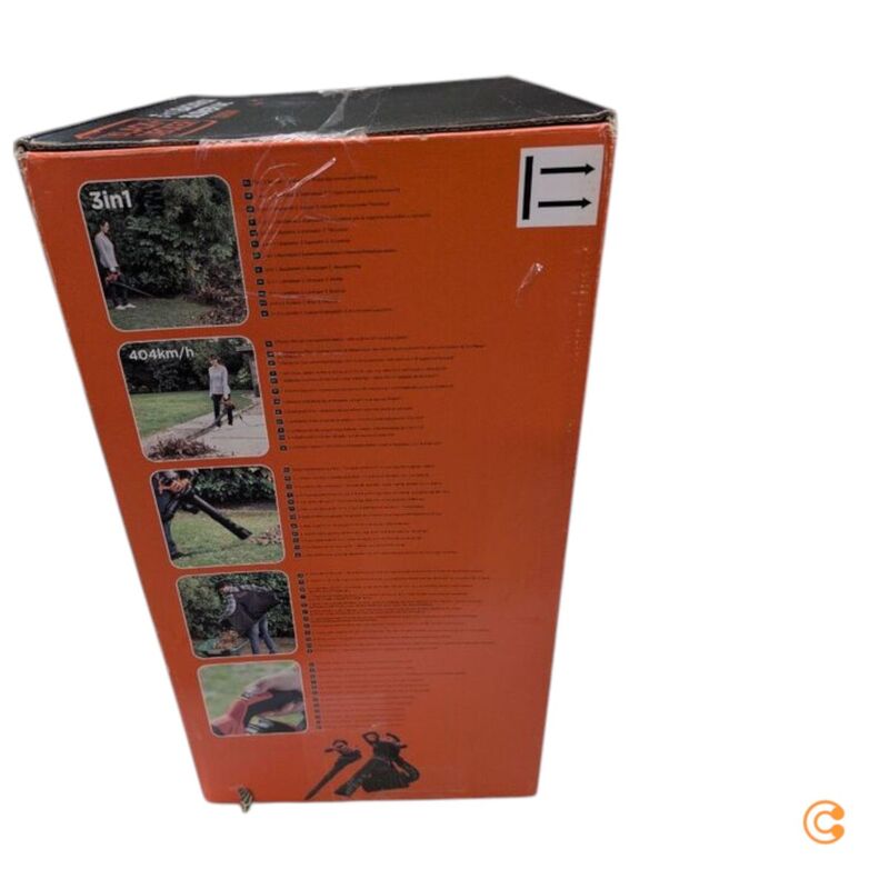 Black & Decker Laubsauger BEBLV300-QS 3-in-1 Elektro Laubbläser Häcksler - 5035048705186
