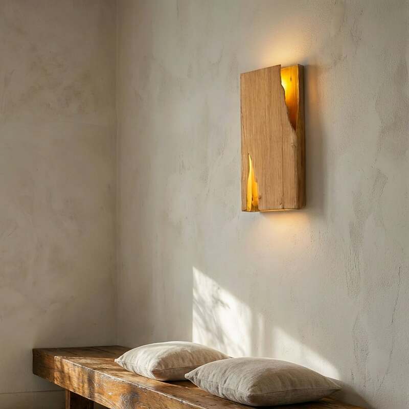 Lucande Wandleuchte Tarry LED Wandlampe Holz 2-flammig dimmbar 45cm braun - 4255830906244