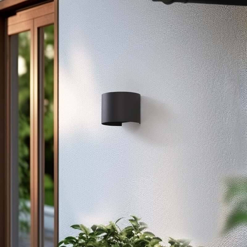 Lindby Außenwandleuchte Gartenlampe Dara LED dimmbar CCT RGB dunkelgrau IP54 - 4251911776546