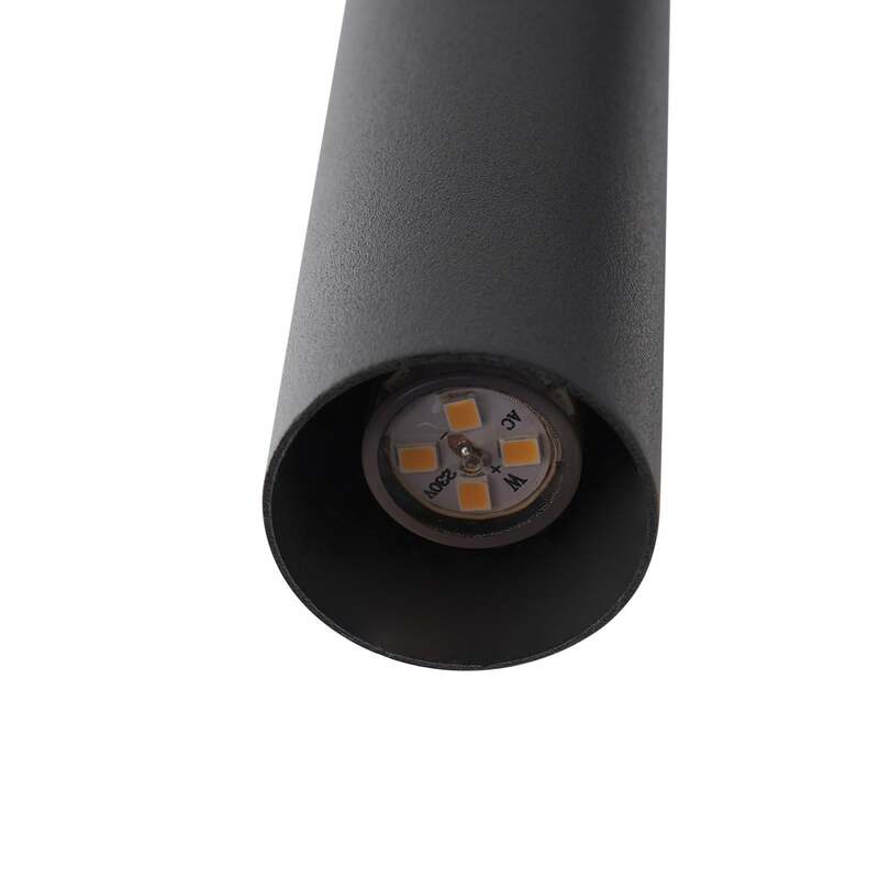 Lucande Hängeleuchte Pendelleuchte Lumavia Glas schwarz klar 12-flg G9 - 4255830904134