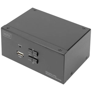 B-Ware Digitus DS-12862 KVM-Umschalter Switch DisplayPort 2 Port 3840 x 2160 Pixel