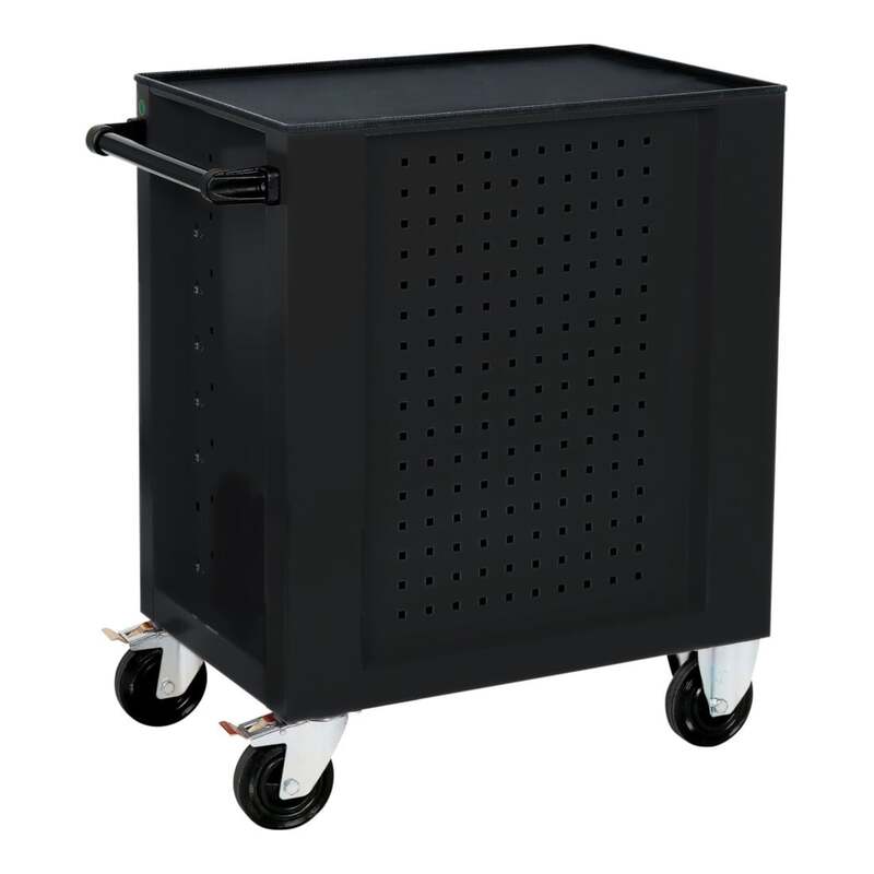 STIER Werkstattwagen BLACK-Edition 7 Schubladen Werkzeugwagen leer schwarz - 4260439003560