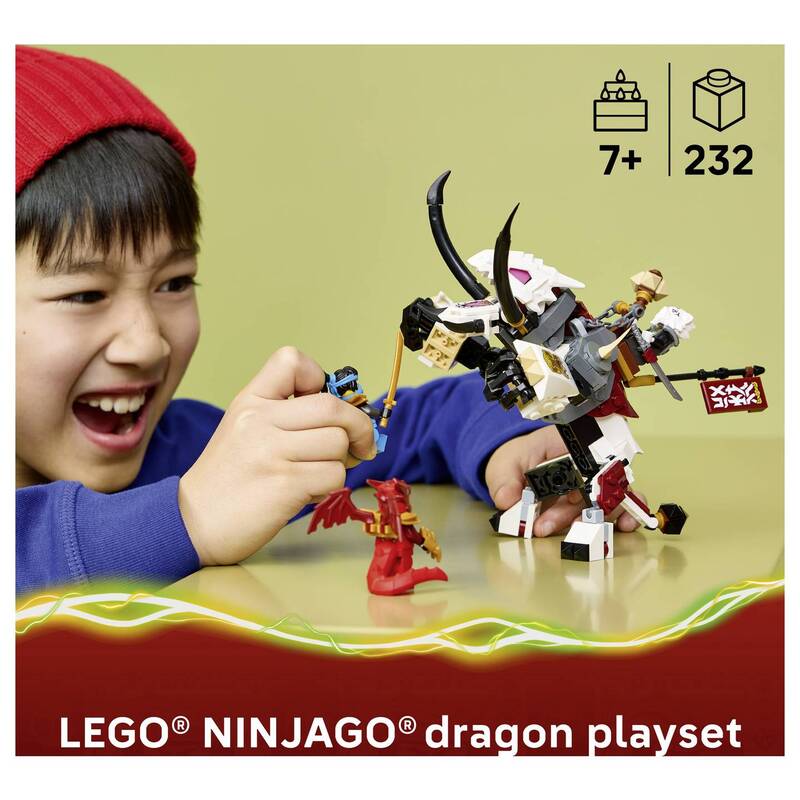 LEGO NINJAGO Zilvar Drachentier Grimtak Spielzeugmonster 3 Minifiguren 71863 - 5702018055717