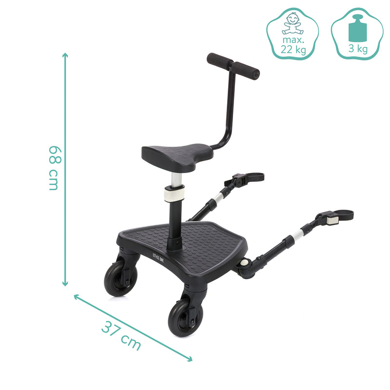 Little one Buggyboard FlexiRide schwarz abnehmbarer Sitz universelle Halterung - 9120140820939