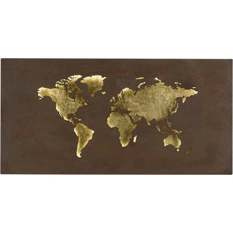 Linda LED Wall Lamp in Map Design Gold - 4003474360607