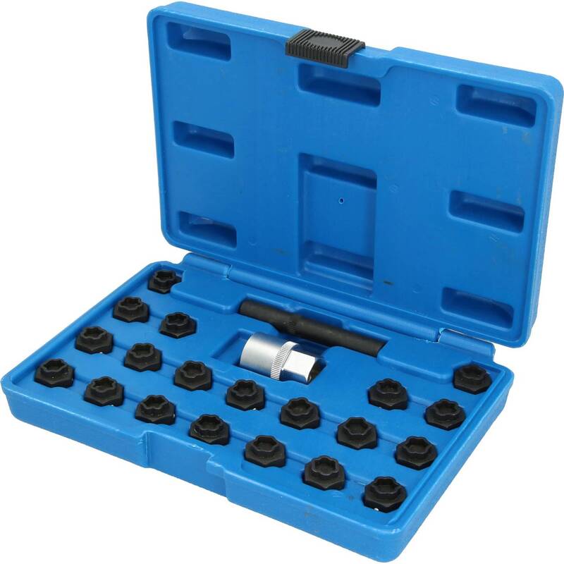 Brilliant Tools Felgenschloss Sortiment Radmutter Schlüssel für BMW 22-teilig - 4042146781548