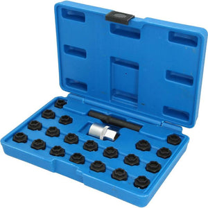 B-Ware Brilliant Tools Felgenschloss Sortiment Radmutter Schlüssel für BMW 22-teilig