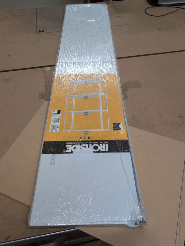 IRONSIDE Lagerregal-Komplettregal 4 Böden Handtuchheizkörper 50kg weiß - 3394661003638