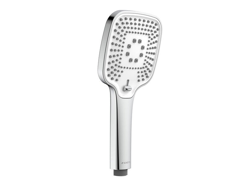 SCHÜTTE Handbrause Ravenna Chrom-Weiß Wassersparfunktion 3 Strahlarten 280g - 4008431608013