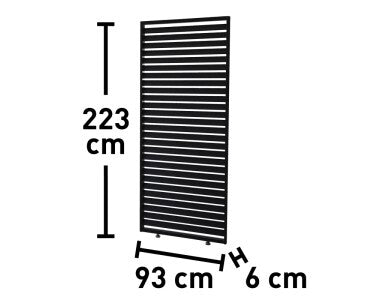 Sichtschutzpaneel Pergola Carinda Aluminium anthrazit 223x93cm individuell - 4007873298806