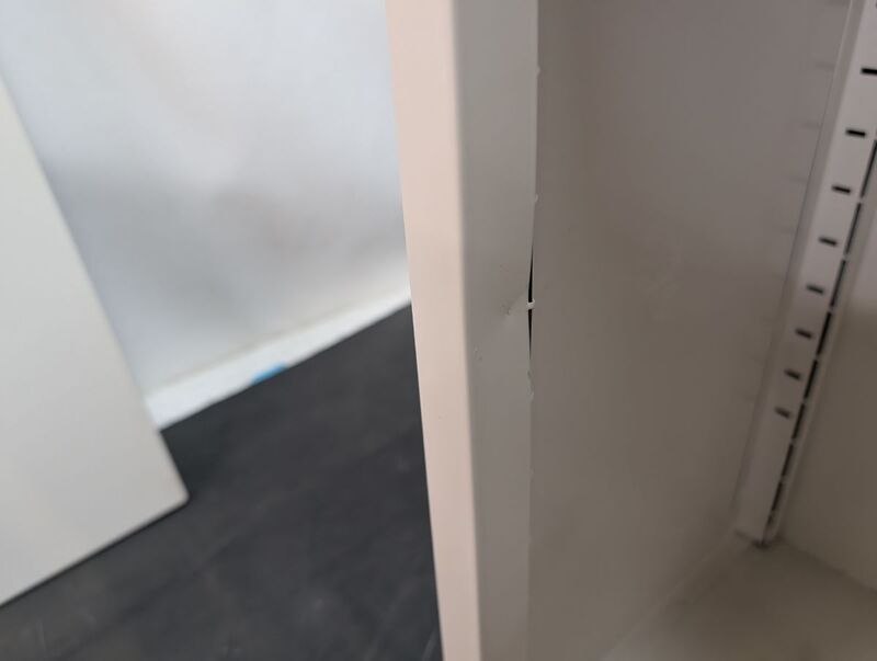 Stier Wandschrank Aufbewahrung grau platzsparend abschließbare Tür 60x80x30cm - 4251709645917