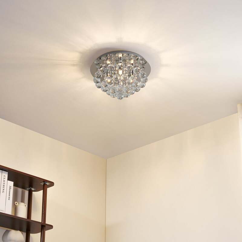 Lindby Deckenlampe Leuchte Kronleuchter Hängeleuchte Lampe G9 4x40W LED dimmbar - 4251096590005