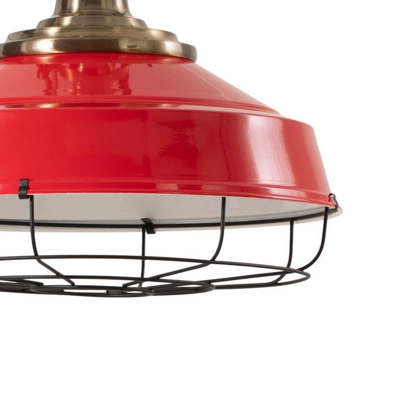 ROYALTECH Hängeleuchte Astel LED Pendelleuchte Lampe dimmbar rot altmessing 43cm - 8684543261900