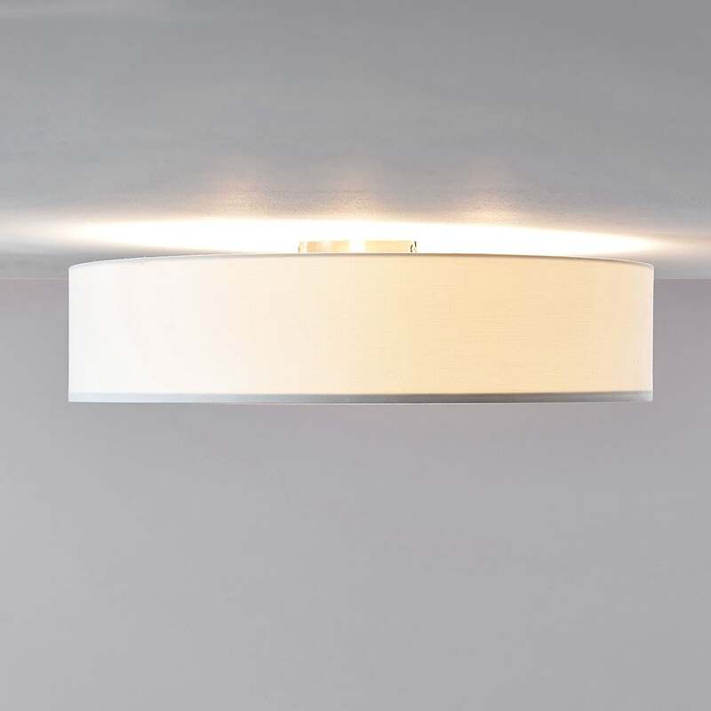 Lindby Deckenlampe Gordana LED Lampe Leuchte dimmbar weiß Ø57cm 15cm hoch - 4251096558814