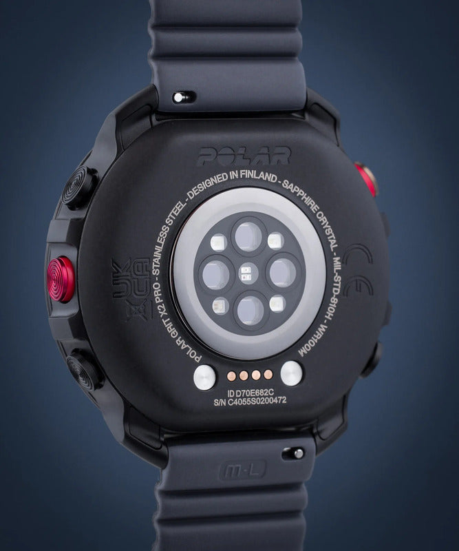 Polar Grit X2 Pro Sportuhr GPS Outdoor-Sportuhr mit AMOLED-Display 32GB schwarz - 0725882065120
