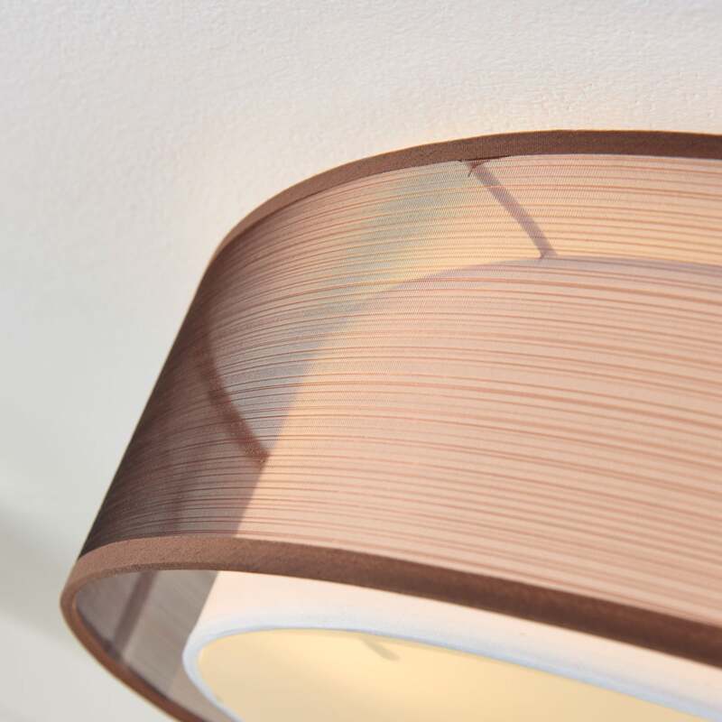 Lindby Tobia Stoffdeckenlampe Wohnzimmerleuchte Deckenlampe Deckenlicht E27 LED - 4251096530414